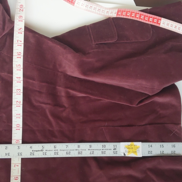 Wine burgundy blazer jacket 4 Small Port wine rich Small - Picture 12 of 17